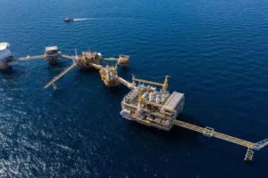 The Erawan gas block in the Gulf of Thailand, operated by PTTEP. The firm is among several oil drilling companies showing an interest in exploring new petroleum sites in the Andaman Sea.-1
