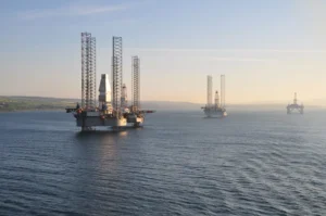 north sea oil rigs